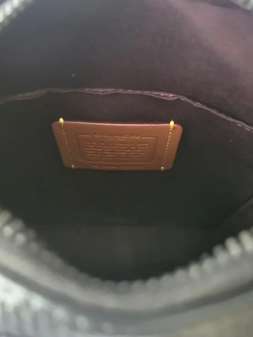 Coach CAT78 Sullivan Crossbody Signature Coated Canvas Leather Bag Walnut Black